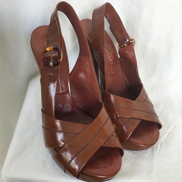 Marc Jacobs 2006 Fall peep toe sling Leather Heels - Picture 3 of 16